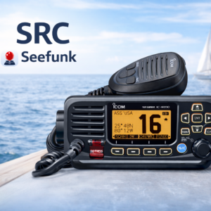 UKW-Seefunkgeraet mit Kanal 16 fuer SRC Seefunk – Not-, Dringlichkeits- und Sicherheitsfunk auf See