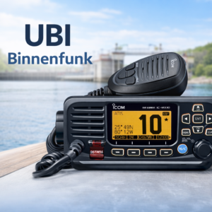 UKW-Funkgeraet fuer UBI Binnenfunk auf Binnenwasserstrasse – Vorbereitung auf das UKW-Sprechfunkzeugnis Binnen