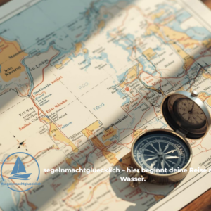 Seekarte und Kompass für Navigationskurs – SKS Navigation Ausbildung bei Segelnmachtgluecklich im Rhein-Neckar Raum